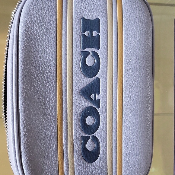 New! Mini Jamie Camera Bag with Coach Stripe in Grey Mist Multi - Picture 5 of 5